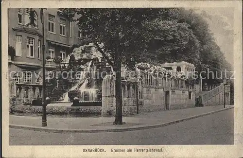 Osnabrueck Brunnen Herrenteichswall Kat. Osnabrueck