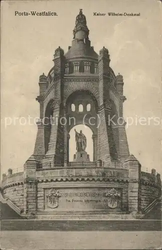 Porta Westfalica Kaiser Wilhelm Denkmal Kat. Porta Westfalica