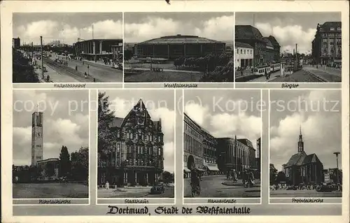 Dortmund Westfalenhalle Burgtor Hansastrasse Stadthaus Kat. Dortmund