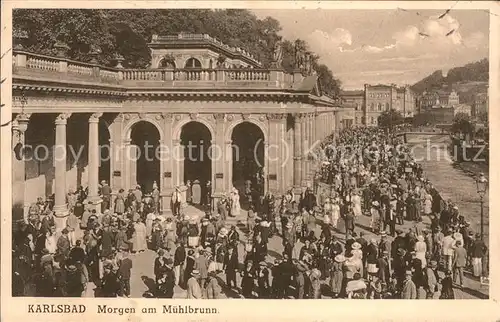 Karlsbad Eger Boehmen Am Muehlbrunn Kat. Karlovy Vary