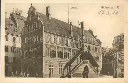 Muelhausen Elsass Rathaus Kat. Mulhouse