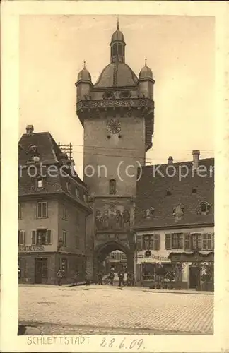 Schlettstadt Stadttor Kat. Selestat