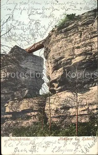 Hohbarr Teufelsbruecke Kat. Saverne