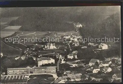 Freiwaldau Tschechien Blick von der Kreuzkoppe nach den Villen Kat. Jesenik