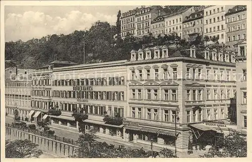 Karlsbad Eger Boehmen Hotel Brueder Hanika Kat. Karlovy Vary