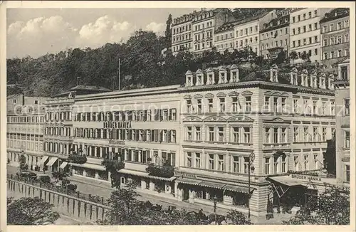 Karlsbad Eger Boehmen Hotel Brueder Hanika Kat. Karlovy Vary