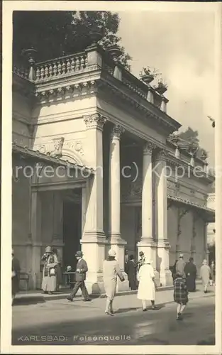 Karlsbad Eger Boehmen Felsenquelle Kat. Karlovy Vary