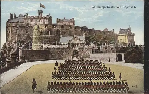 Edinburgh Castle and Esplanade Kat. Edinburgh