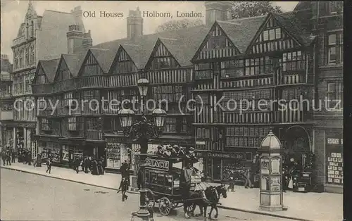 London Old Houses Holborn Kat. City of London