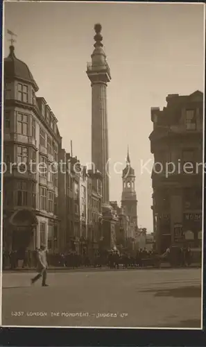 London The Monument Judges Kat. City of London