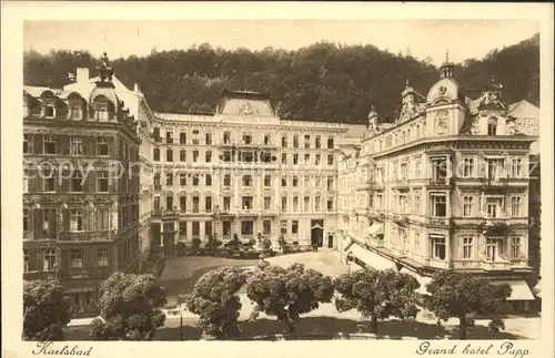 Karlsbad Eger Boehmen Grand Hotel Papp Kat. Karlovy Vary