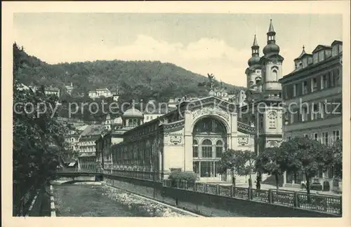 Karlsbad Eger Boehmen Vridelni kolonada Kat. Karlovy Vary