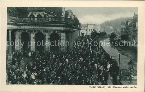 Karlsbad Eger Boehmen Muehlbrunn Kolonnade Kat. Karlovy Vary