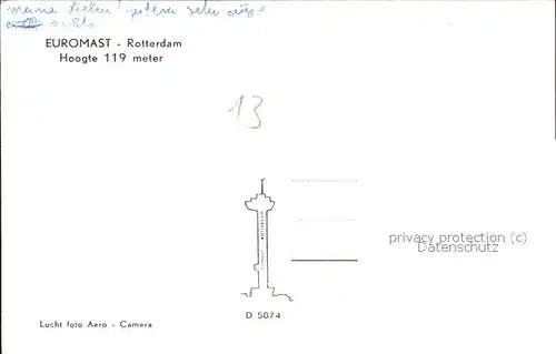 Rotterdam Euromast Kat. Rotterdam