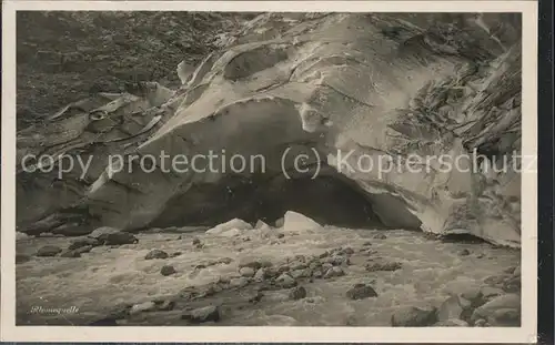 hd07197 Rhonegletscher Glacier du Rhone Eisgrotte Rhonequelle Kategorie. Rhone Alte Ansichtskarten