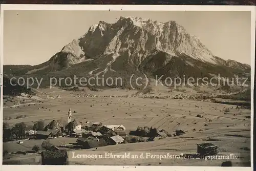 Lermoos Tirol Fernpassstr. Zugspitzmassiv Kat. Lermoos