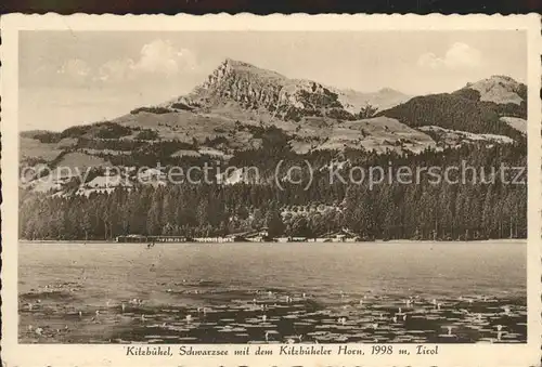 Kitzbuehel Tirol Schwarzsee Kitzbueheler Horn Kat. Kitzbuehel