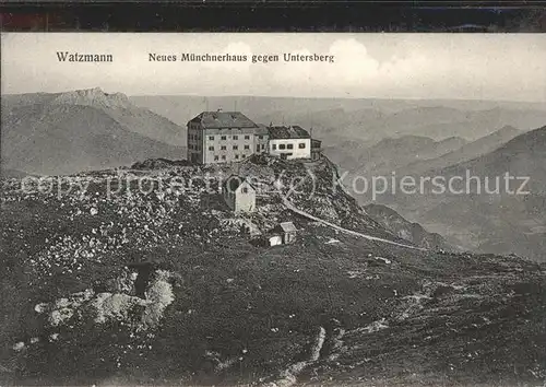 Watzmann Muenchnerhaus Untersberg Kat. Berchtesgaden