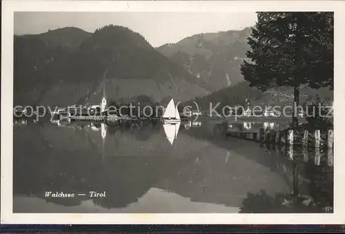 Walchsee Tirol Segelboote Kat. Walchsee