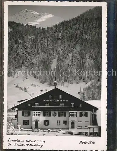 St Anton Arlberg Landhaus Albert Murr Kat. St. Anton am Arlberg