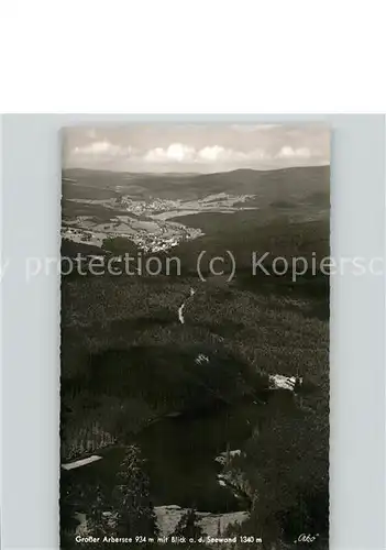 Bayerisch Eisenstein Grosser Arbersee Blick auf Seewand Bayerischer Wald Kat. Bayerisch Eisenstein