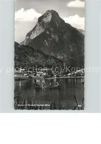 Thiersee mit Pendling Brandenberger Alpen Paddelboot Kat. Thiersee