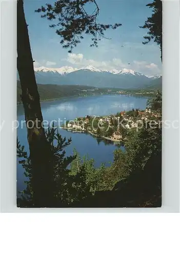 Millstatt Kaernten Panorama mit Alpenblick Kat. Millstatt Millstaetter See