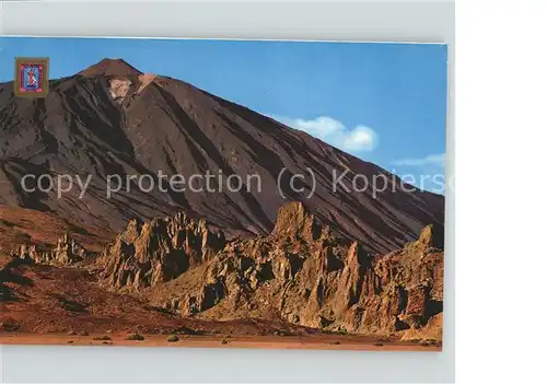 Santa Cruz de Tenerife Valle de Ucanca y Pico del Teide volcano Vulkan Kat. Santa Cruz de Tenerife