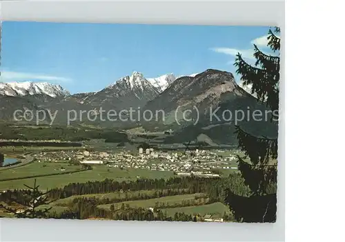 Woergl Angerberg Panorama mit Kaisergebirge Kat. Angerberg Tirol