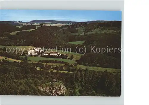 Neukirchen Knuellgebirge Kneipp und Luftkurort Waldsanatorium Urbachtal Fliegeraufnahme Kat. Neukirchen