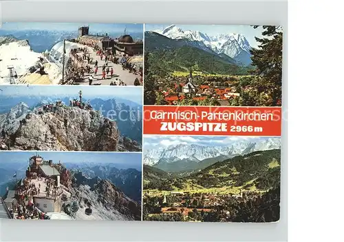 Garmisch Partenkirchen Zugspitze Muenchner Haus Gipfelkreuz Bergstation Alpenpanorama Kat. Garmisch Partenkirchen