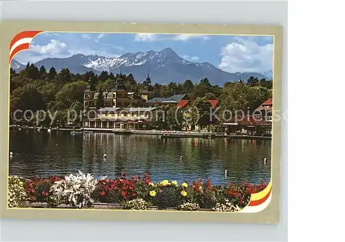 Velden Woerthersee Schlosshotel gegen Mittagskogel /  /