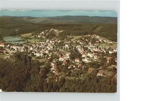 Hahnenklee Bockswiese Harz Gesamtansicht Heilklimatischer Kurort und Wintersportplatz Fliegeraufnahme Kat. Goslar