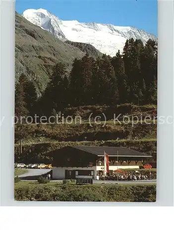 Finkenberg Tirol Jausenstation Buffet Zamsereck am Schlegeis Stausee Grosser Moeseler Schlegeiskees Zillertaler Alpen Kat. Finkenberg