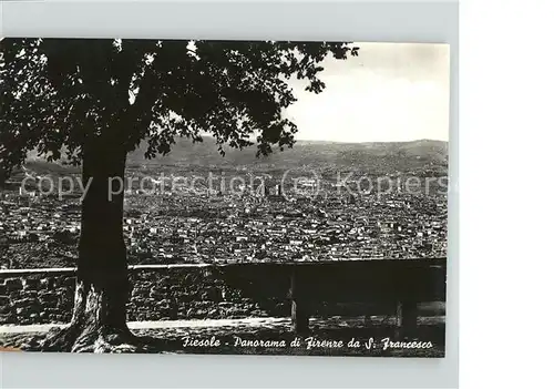 Fiesole Panorama di Firenze da S. Francesco Kat. Fiesole