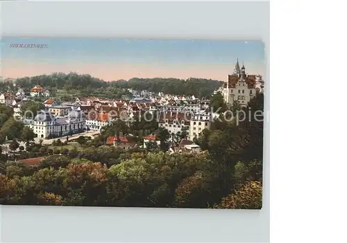 Sigmaringen Teilansicht mit Schloss Kat. Sigmaringen