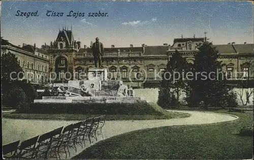 Szeged Tisza Lajos szobor Kat. Szeged