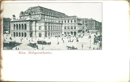 Wien Hofoperntheater Kat. Wien