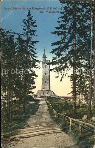 Mariazell Steiermark Aussichtswarte am Buergeralpel Kat. Mariazell