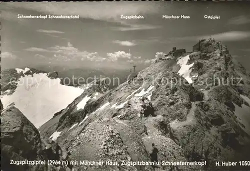 Garmisch Partenkirchen Zugspitzgipfel Kat. Garmisch Partenkirchen