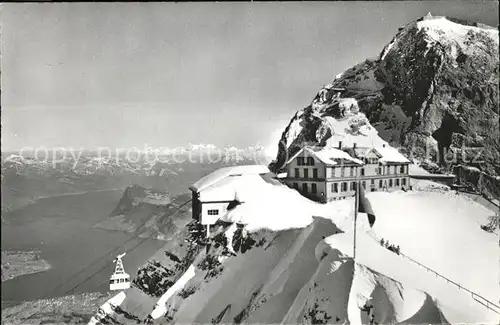 Pilatus Kulm mit Luftseilbahn Kat. Pilatus Kulm