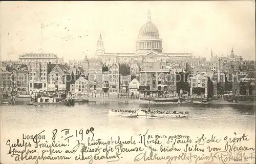London St.Paul`s and River Kat. City of London