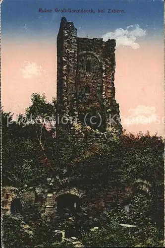 Zabern Saverne Ruine Gross-Geroldseck / Saverne /Arrond. de Saverne