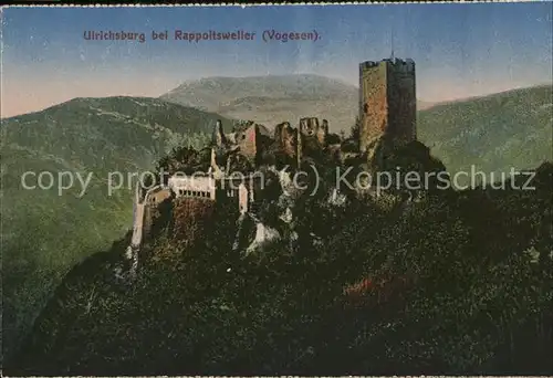 Rappoltsweiler Haut Rhin Elsass Ulrichsburg Kat. Ribeauville