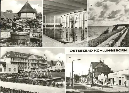 Kuehlungsborn Ostseebad Maxim Gorki Strasse u.Konzertgarten Ost Kat. Kuehlungsborn