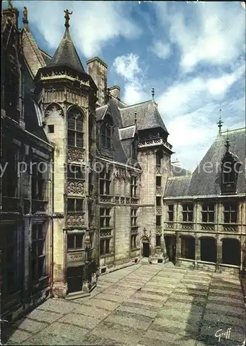 Bourges Cour du Palais Jacques Coeur Kat. Bourges