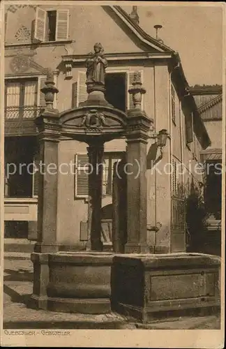 Gebweiler Haut Rhin Elsass Brunnen Kat. Guebwiller