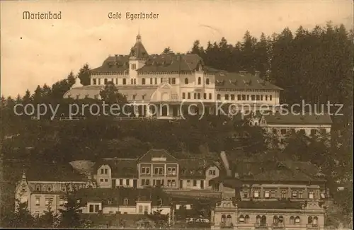 Marienbad Tschechien Boehmen Cafe Egerlaender Kat. Marianske Lazne