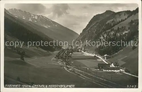 Brenner Gasthaus Kerschbaumer Kat. Tannheim