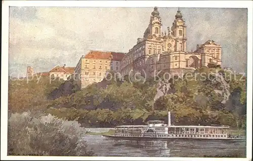 Wien Dampfschiff auf der Donau Kat. Wien